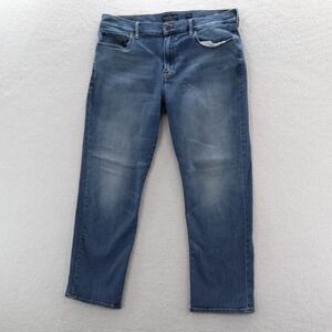 Lucky Brand Jeans Mens 38x30 Blue 363 Straight Medium Wash Denim Faded Grunge